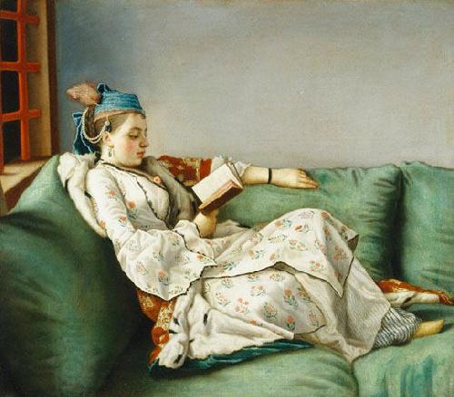 Jean-Etienne Liotard Portrait of Marie Adelaide de France en robe turque China oil painting art